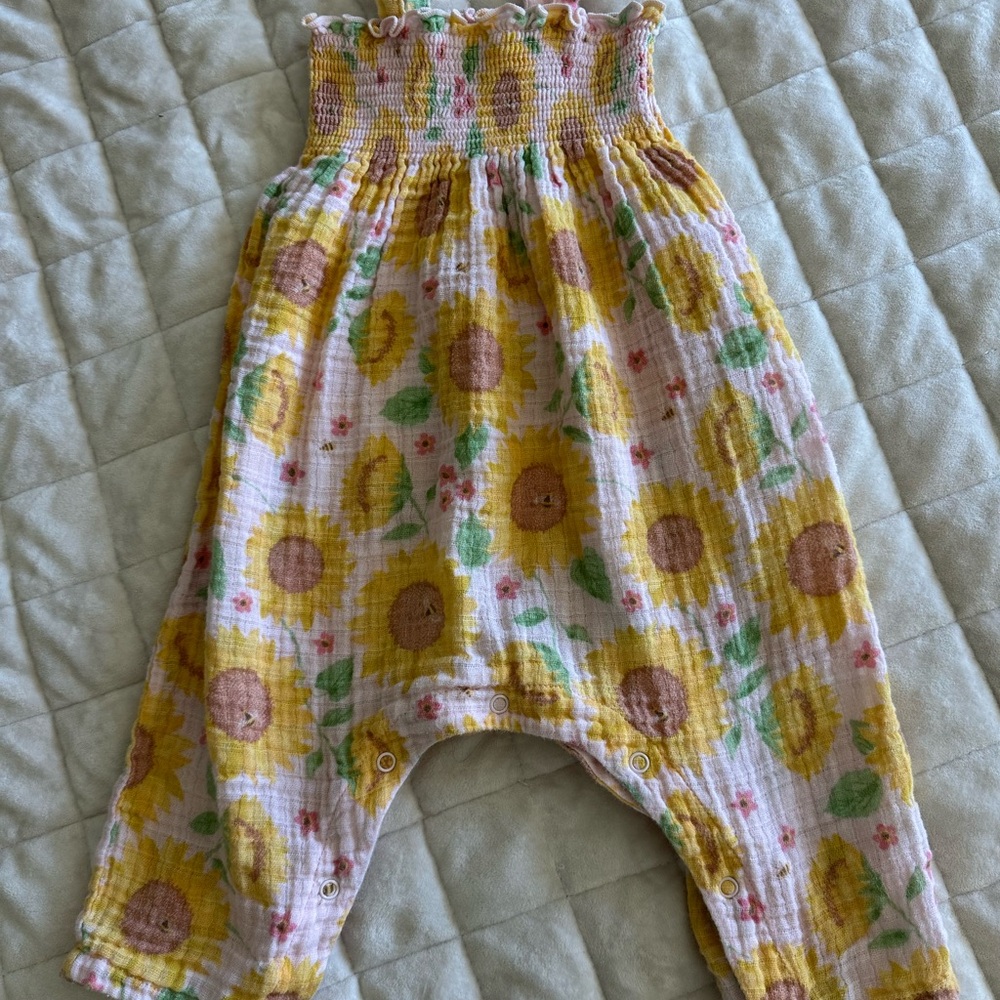Angel Dear Floral Baby Romper